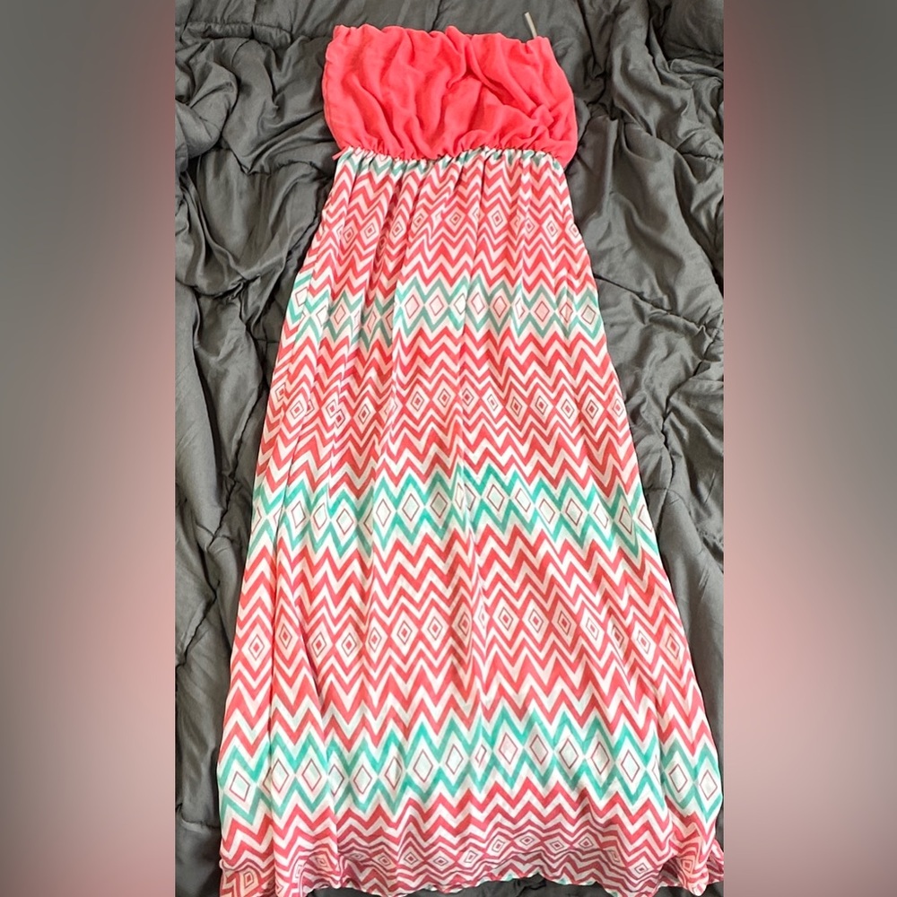 Tube top maxi dress